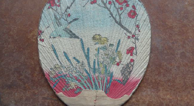 4 ventagli orientali in restauro