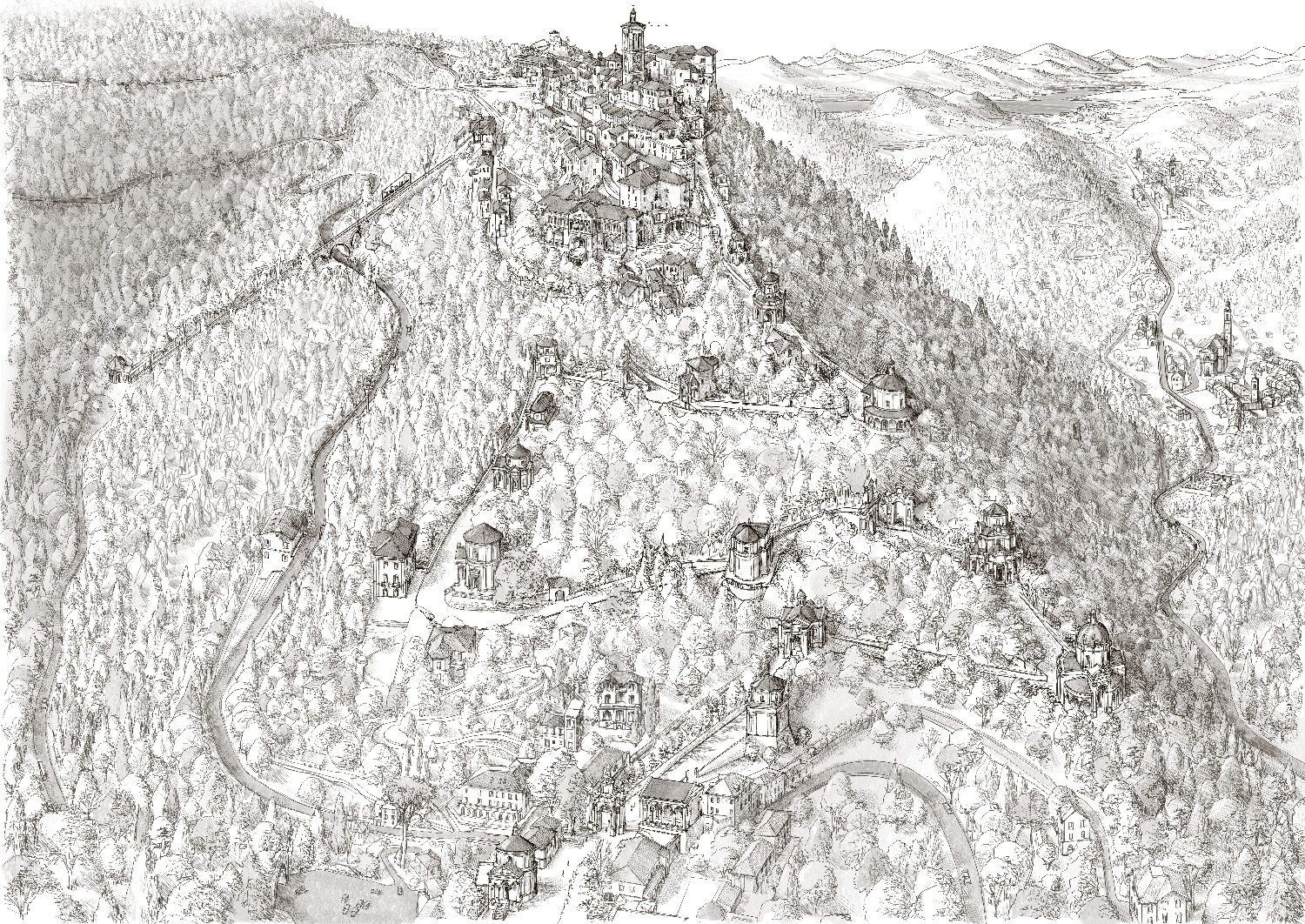 La mappa interattiva del Sacro Monte di Varese